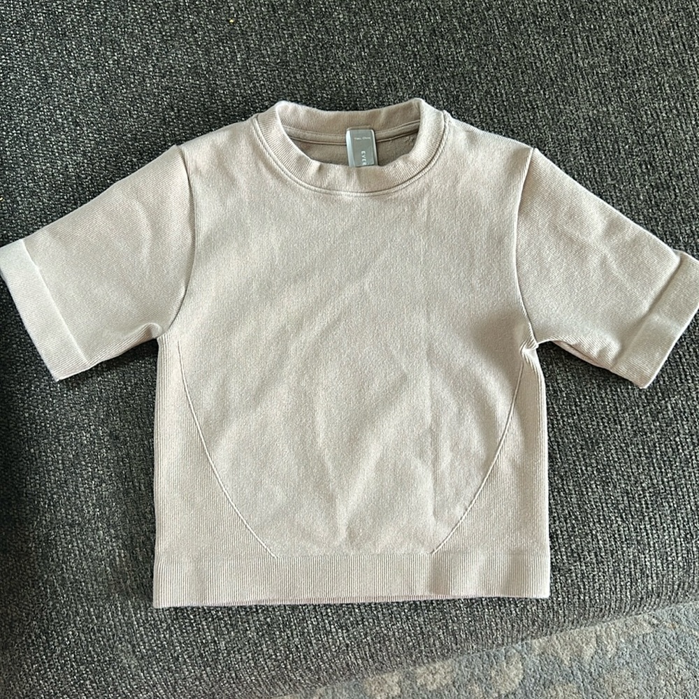 Everlane The Seamless Tee Ribbed Short Sleeve Crewneck Top XS/S